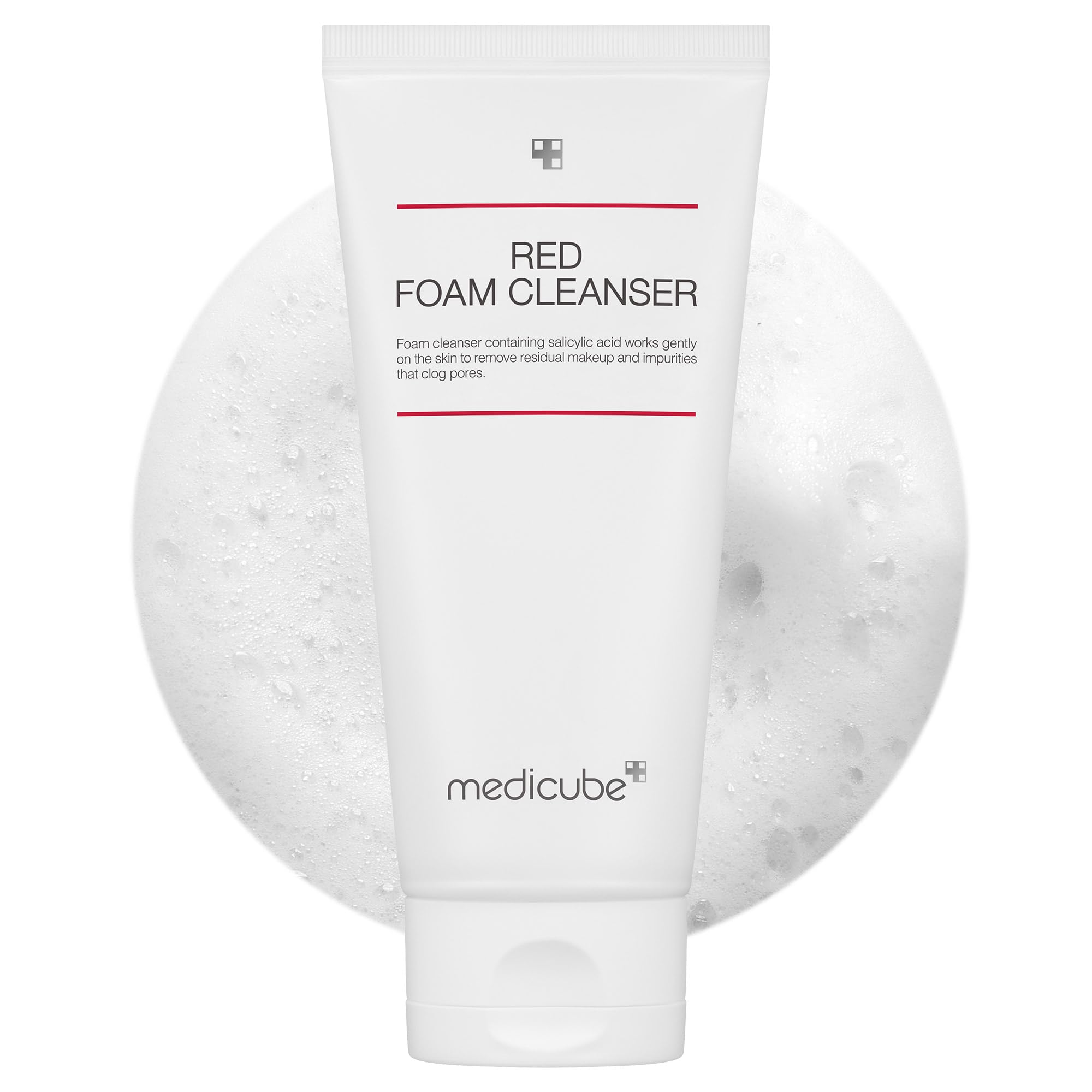 medicube Facial Cleanser Zero Pore Capsule Cleansing Foam | Daily Gentle Cleanser for Skin Texture, Blackhead & Pore Care | AHA, BHA & PHA for Deep Cleansing | Korean Skincare, 4.23 oz