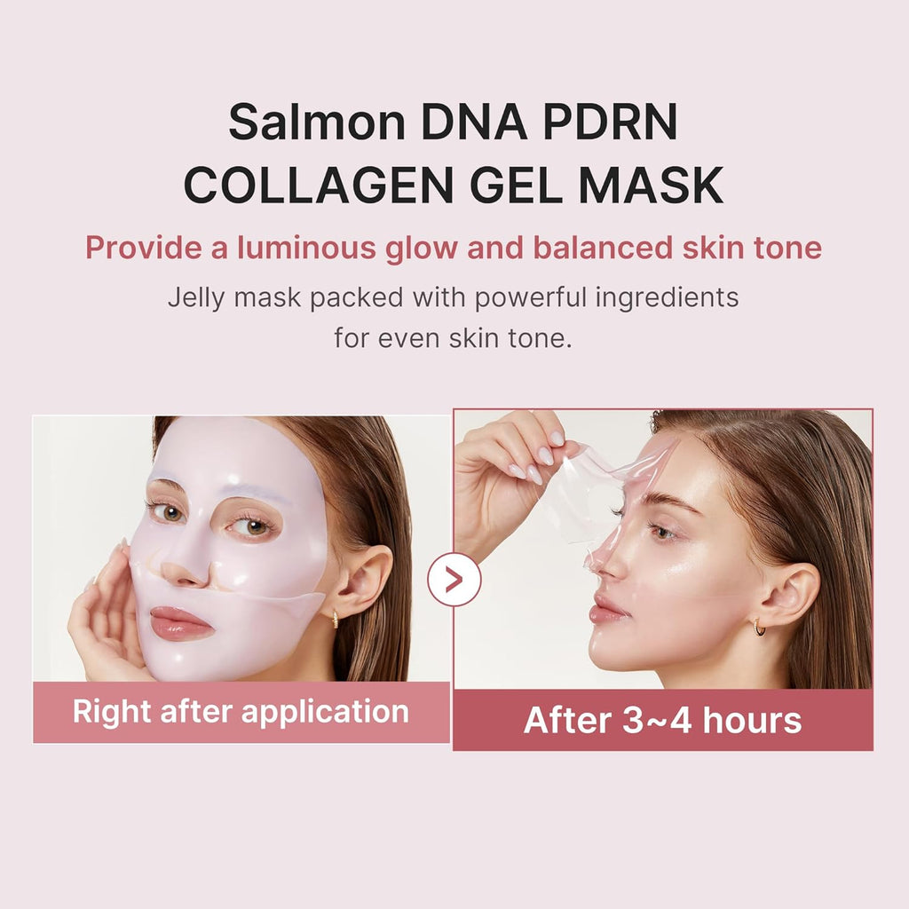 medicube PDRN Pink Trio Set: Salmon DNA PDRN Pink Peptide Serum and CICA Soothing Toner and PDRN collagen jelly gel mask (4ea)